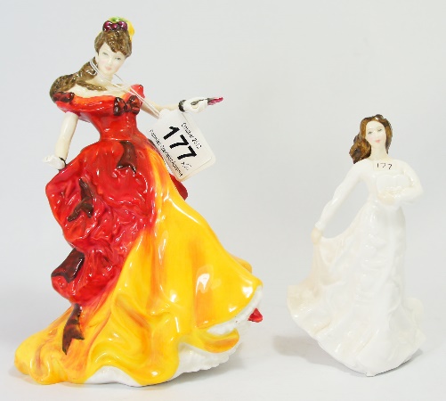 Royal Doulton Figures Belle HN3703 and