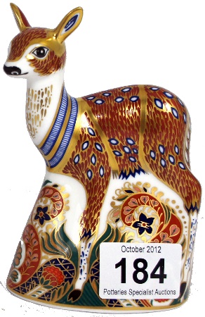 Royal Crown Derby Paperweight Fawn