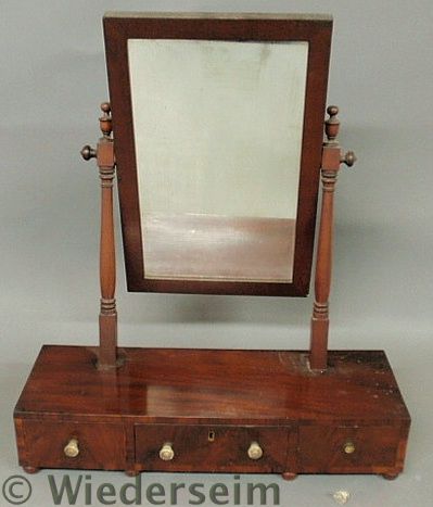 Sheraton mahogany shaving stand c.1820