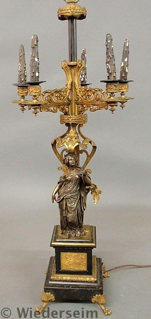 Large bronze and gilt table candelabra 15842a