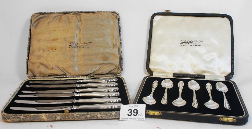 Good Quality Set of Silver Handled