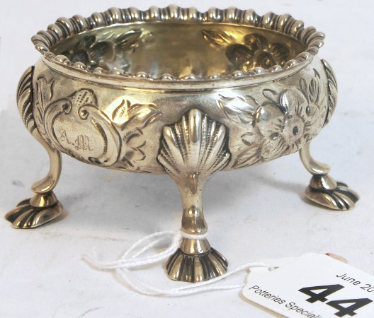 Silver Salt Server with Ornate