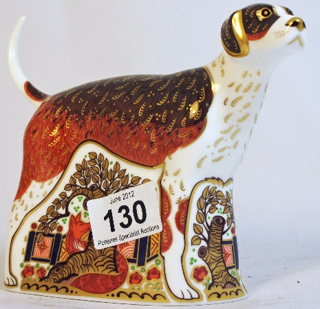 Royal Crown Derby Paperweight Foxhound