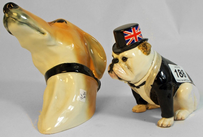 Royal Doulton Seated Bulldog with with