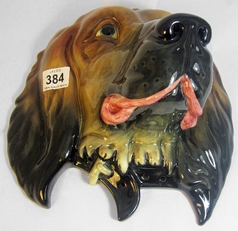 Beswick Dogs Head Large Wall Plaque
