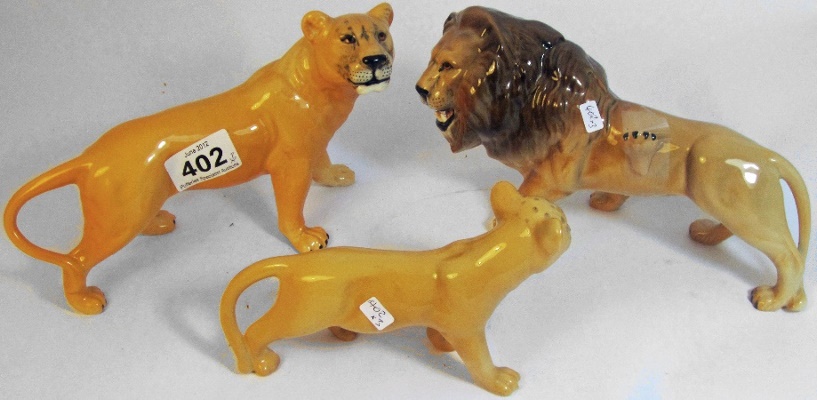 Beswick Lion Family comprising 158597