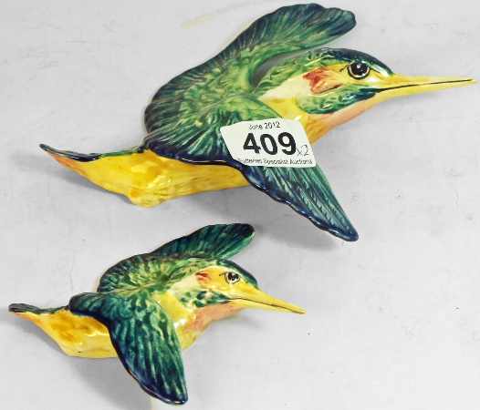 Beswick Kingfisher Wall Plaques 15859a