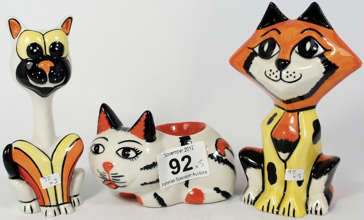Lorna Bailey Egg Cup Cat Orange and