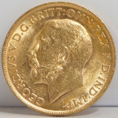 A Gold Sovereign dated 1911 George 1587db