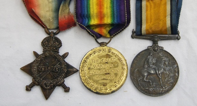 A Set of Three WW1 Medals consisting
