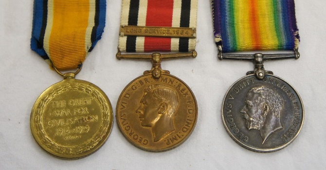 WW1 Medals consisting Two Campaign