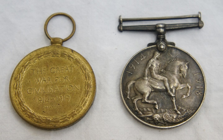 WW1 Medals consisting Two Campaign