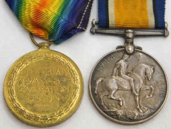 WW1 Medals consisting Two Campaign 1587eb
