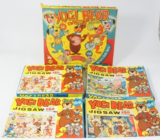 Marx Toys Yogi Bear Swingtime Bagatelle 15883a