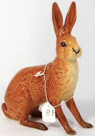 Beswick seated Hare 1025 restored 158912