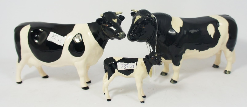 Beswick Friesian Bull 1439 Cow 15891b
