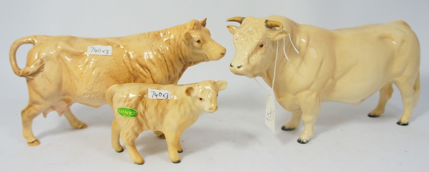 Beswick Charolais Bull 2463A Cow 3075