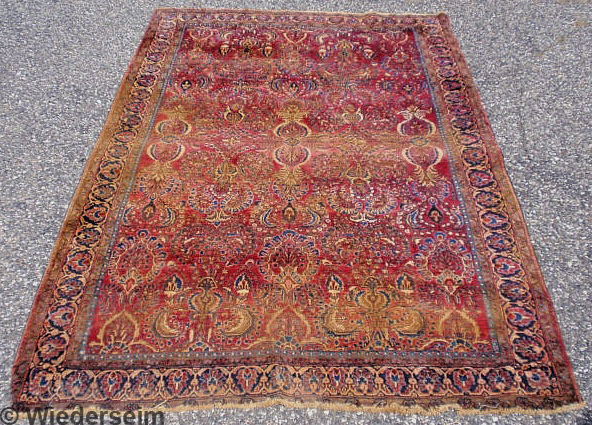 Sarouk oriental center hall carpet 15893e