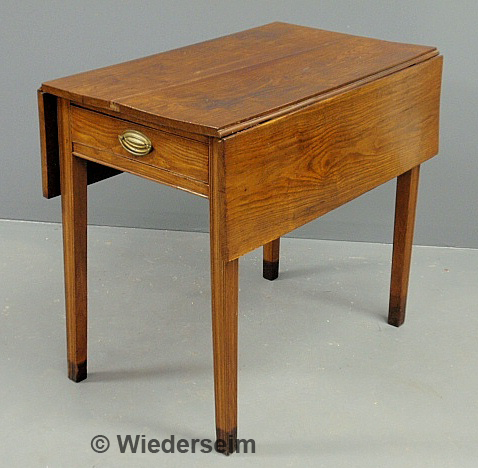 Chippendale elmwood drop leaf table  15894d