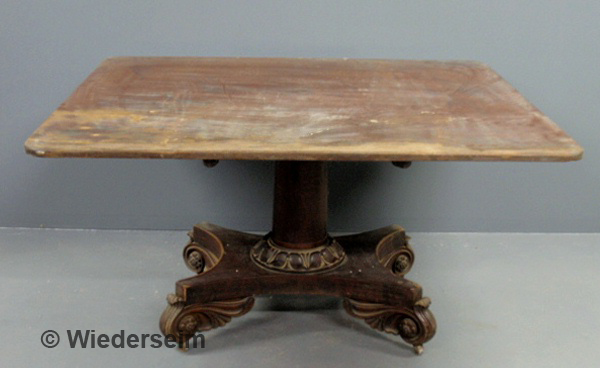 Empire mahogany breakfast table