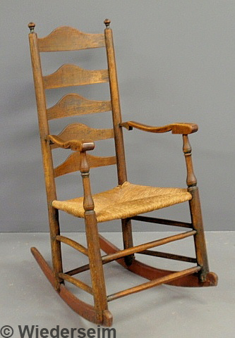 Pennsylvania maple five-slat rocker