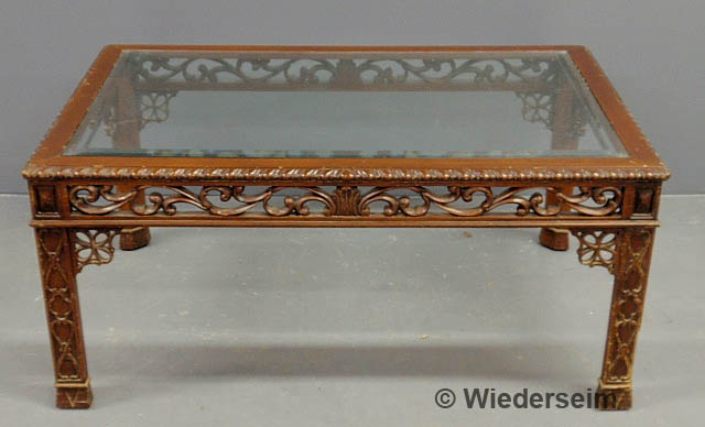 Chippendale style mahogany coffee 15897a