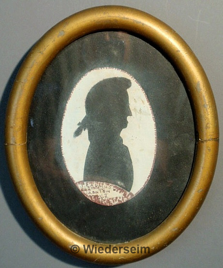 Oval silhouette signed "J. Cadmus