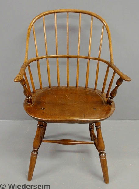 Sack-back Windsor armchair early