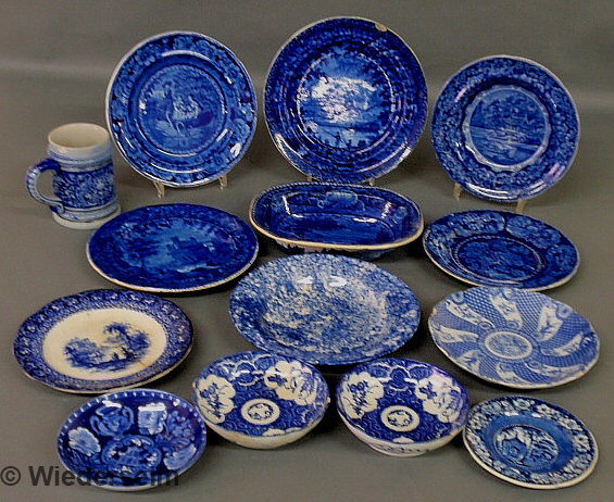 Group of blue and white tableware 1589cb