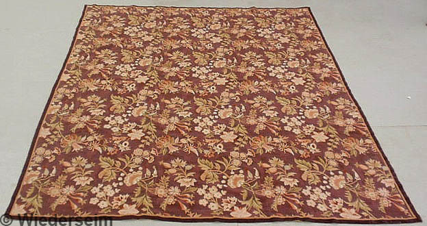 Needlepoint tapestry style carpet with