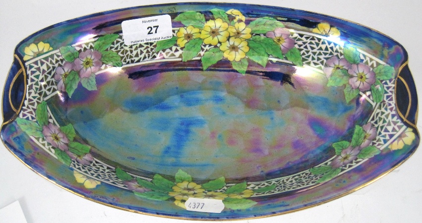 Maling Lustre Dish decorated with