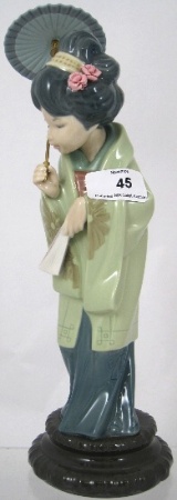 Lladro figure Geisha Girl with 158b93