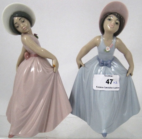 Lladro figure Girl in Pink Dress and