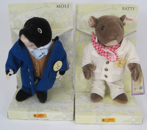 Steiff Teddy Bears Ratty and Mole Boxed