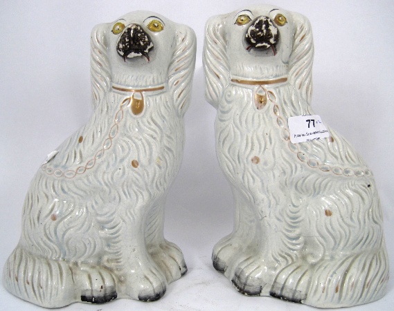 Pair 19th Century Staffordshire 158ba7