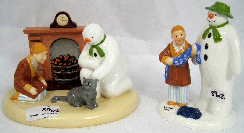 Coalport Snowman figures By the