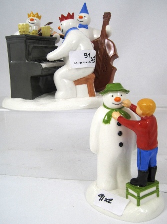 Coalport Snowman figures The Band 158bb3