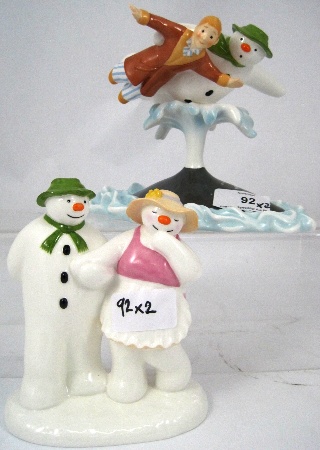 Coalport Snowman figures Walking 158bb4