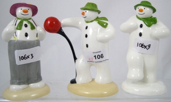 Coalport Snowman figures Its a 158bc2