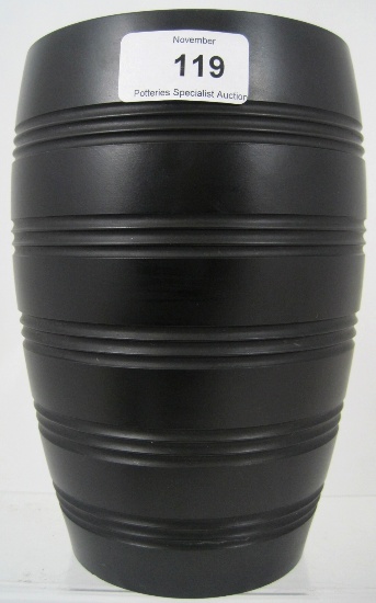 Rare Wedgwood Black Basalt Vase 158bcd