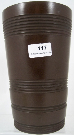 Rare Wedgwood Brown Basalt Vase 158bcb
