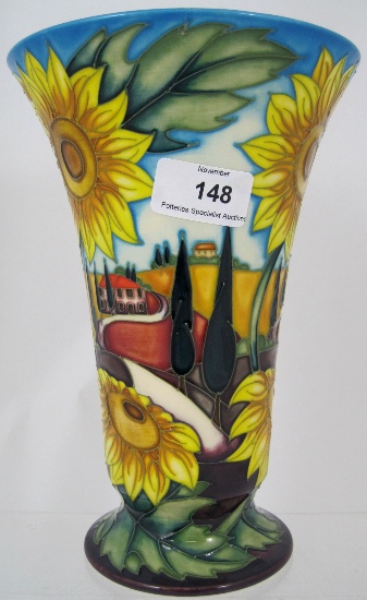Moorcroft Vase decorated with Sunflowers