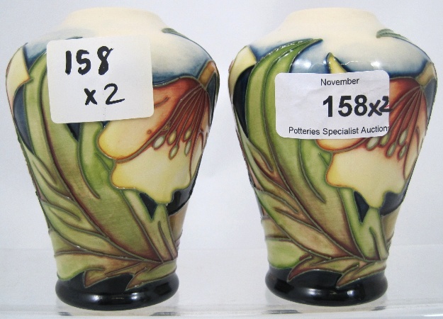 Moorcroft pair Vases decorated 158be7