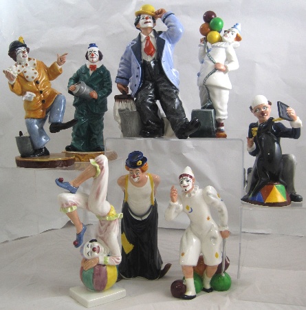 A Set of Royal Doulton Clowns compising 158c39