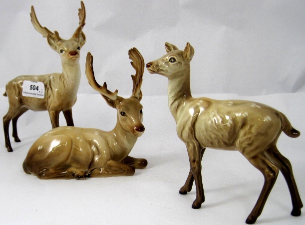 Beswick Lying Stag 954 Standing Stag