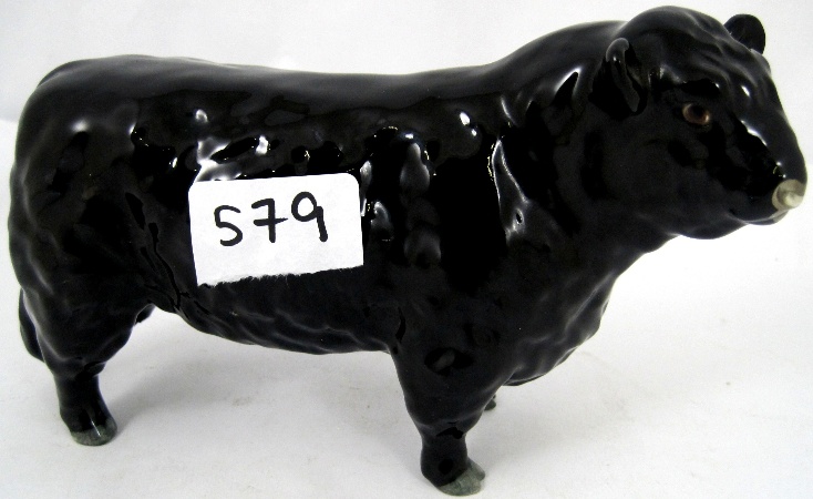 Rare Beswick Black Galloway Bull 158d34