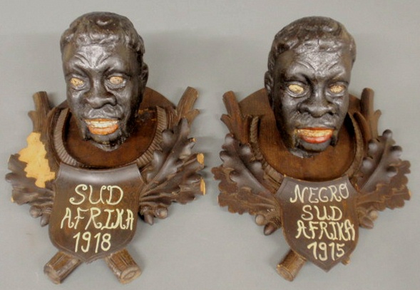 Pair of carved Black Forest African 158d52