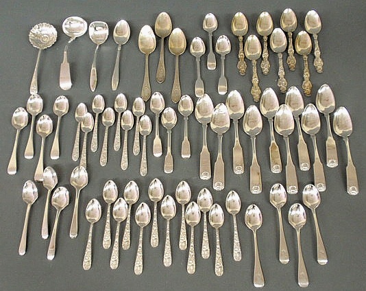 Group of sterling and coin silver