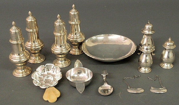 Group of sterling silver tableware-
