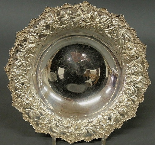 Round sterling silver centerpiece